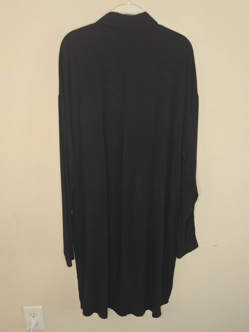 The Limited Shirt Dress XL 100% Viscose Button Front Relaxed Minimalist 90s